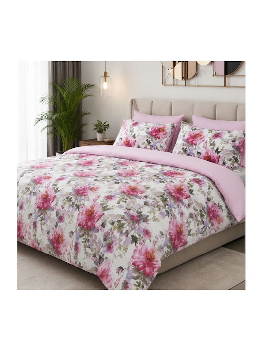 Pucioasa Set Huse Pentru Pilote 200x230cm Duble Cu 2 Fețe De Pernă Și 1 Cearșaf Albastru Deschis
