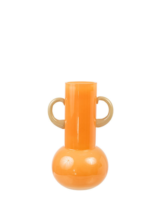Zen Collection Dekorative Glasvase Orange 13x13...