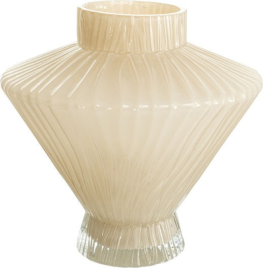 Zen Collection Decorative Grey Glass Vase 19.5x19.5xH19cm