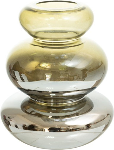 Zen Collection Decorative Green Glass Vase 16.8x16.8xH20.5cm
