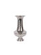 Decorative Vase Metallic Silver Φ24xH47.5cm