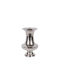 Decorative Vase Metallic Silver 21.5x20.5xH35.5cm