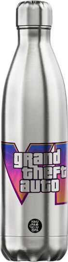 Koupakoupa GTA VI Stainless Steel Thermos Bottle 750ml Inox with Straw