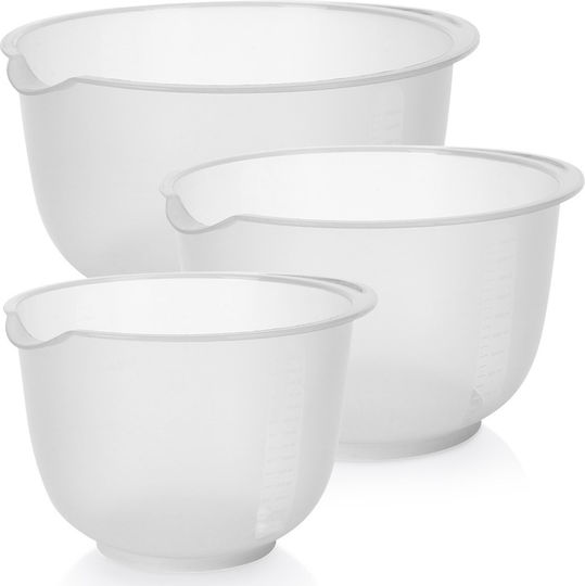 Excellent Houseware Rührschüssel Kunststoff Gewicht 2.5lt 3 Stück