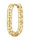 Luca Barra Single Gold Plated Steel Hoop Earring
