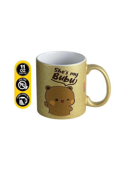 Koupakoupa She's My Bubu Ceramic Mug Gold 330ml