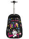 Graffiti Kuromi Sketchy Schulranzen Trolley Grundschule mit Flaschenhalter Mehrfarbig 30 x 14 x 44cm