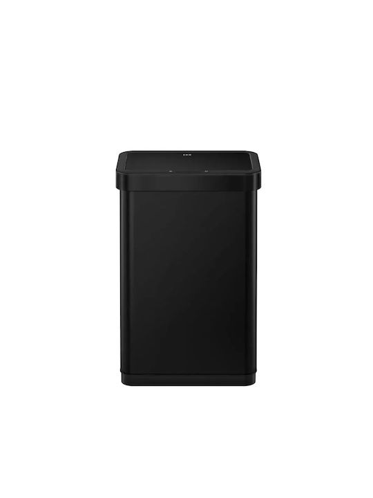 Eko Coș De Gunoi Din Oțel Inoxidabil Cu Senzor Negru 50lt
