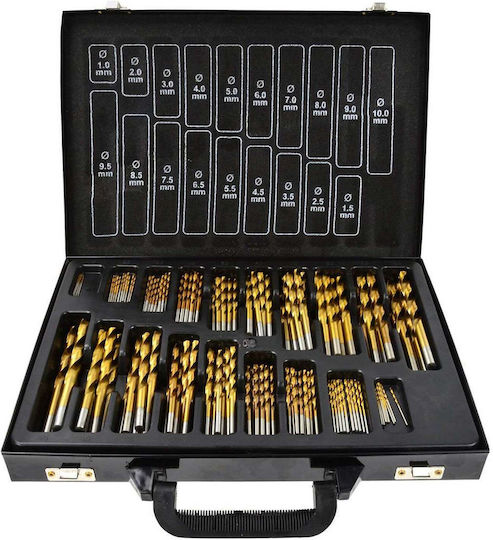 Geko Set 170 Burghie HSS De Titan Pentru Metal
