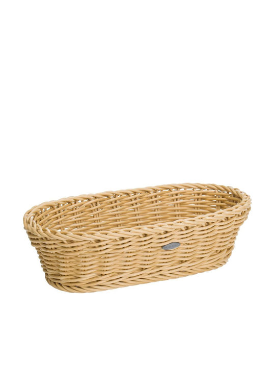 Saleen Plastic Beige Bread Basket 28x16x8cm