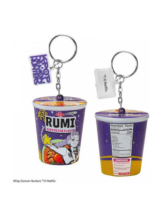 Squishy Ключодържател K-pop Demon Hunters Noodle Cup Rumi Superstar Flavor