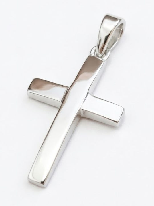 Cross with Crucified from Silver Without Chain