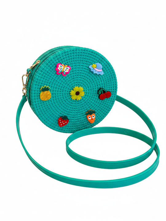 Cti Kinder Tasche Umhängetasche Türkis 20x7cm