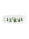 Easylife Festive Trees Χριστουγεννιάτικη Πιατέλα Πορσελάνινη Δεντράκια 37x14εκ.