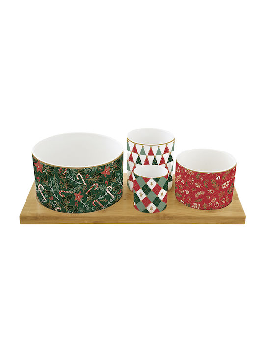 Easylife Fancy Christmas Σετ Χριστουγεννιάτικες Ορντεβιέρα Ξύλινες 4τμχ