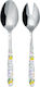 Easylife Set Of Stainless Steel Serving Utensils 2 Pieces Yellow Fleurs Et Citrons