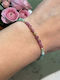 Solandra Bracelet Emerald Pink Tourmaline Gold-plated Silver Accessories Clasp