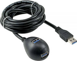 InLine USB 3.0 Kabel USB-A-Stecker - USB-A-Buch...