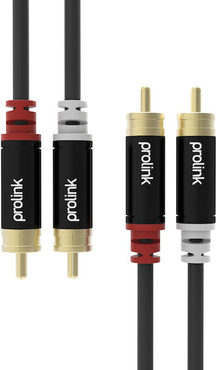 Prolink Cable 2x RCA male - 2x RCA male 1.5m 1KAL101-0150