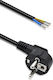 Qoltec Schuko Netzkabel 3m Braun