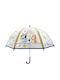 CyP Brands Kinderregenschirm Gebogener Handgriff Transparent