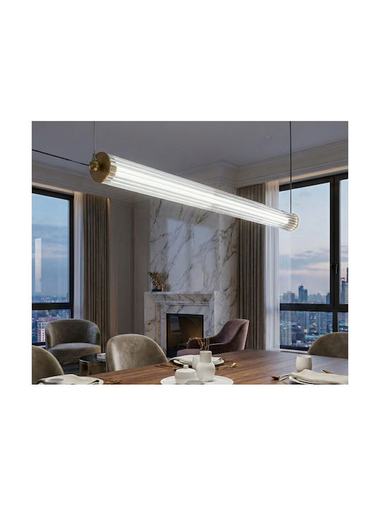 Luma Pendant Light Gold LED with Warm White Light