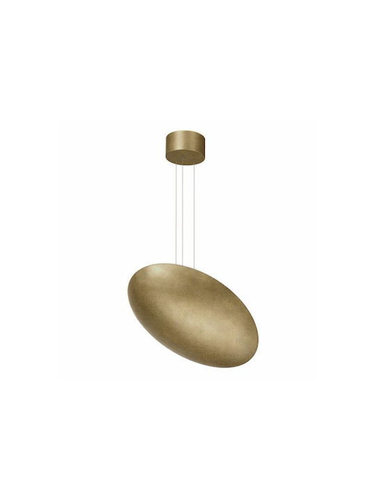 Luma Pendant Light Gold LED with Warm White Light
