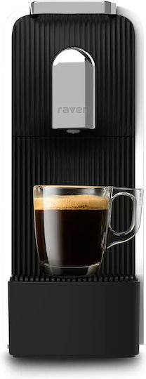 Raven Espressor pentru Capsule Nespresso cu Presiune de 19bar Neagră
