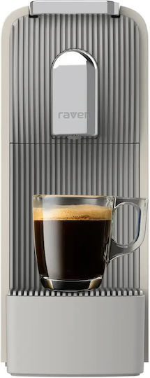 Raven Καφετιέρα για Κάψουλες Nespresso Πίεσης 19bar Γκρι