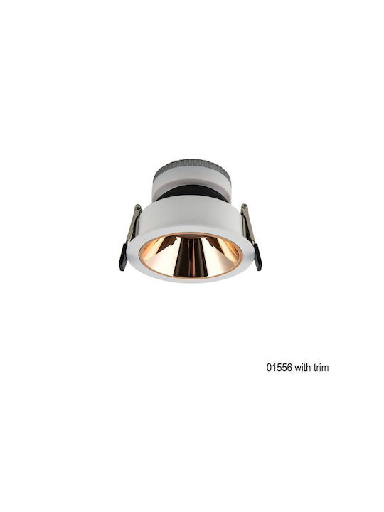 Luma Metallic Recessed Spot with GU10 Bulb Base Gold