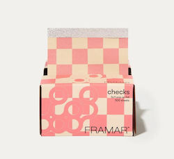 Aluminum Foil Sheets 5x11 Checkered Pink Framar 500pcs