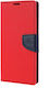 Fancy Silikon Brieftasche Rot (Galaxy J5 2016)