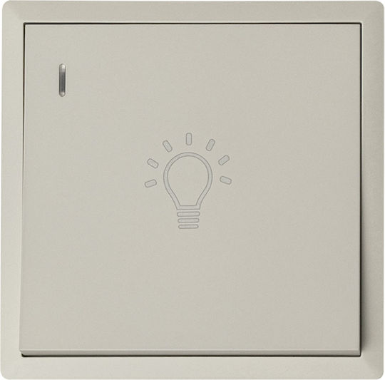 Lineme Klotzschalter Treppe Led 220/240V Hellgrau
