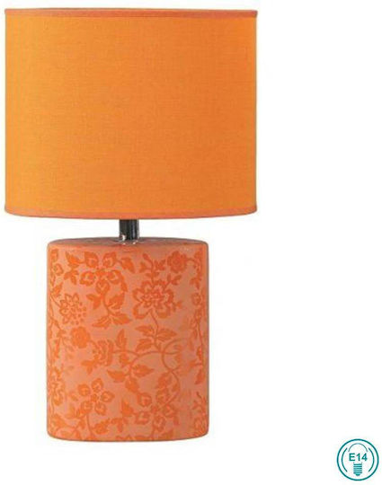 VK Lighting Lampă de Masă cu Abajur Portocaliu și Bază
