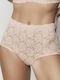 High Waist Women's Seamless Slip with Lace Make Up