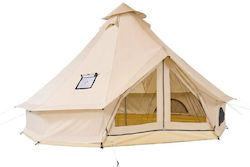 Vivatechnix Cort De Camping Tip Teepee Bej Pentru Depozitare Cu Dublu Material Vivatechnix Cort De Camping Tip Teepee Bej Pentru Depozitare Cu Dublu Material