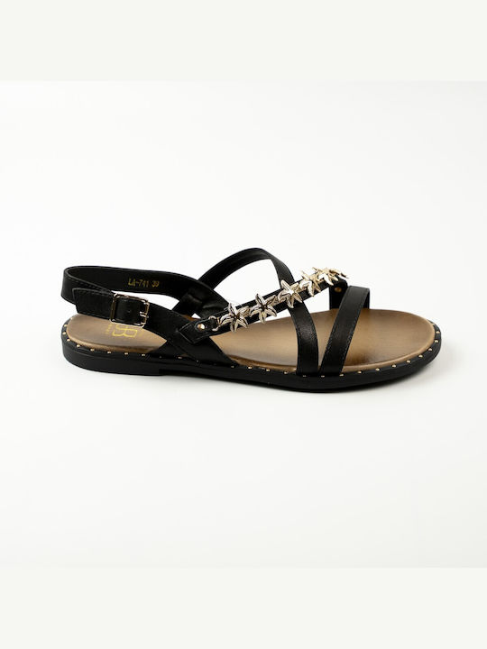 Fshoes Women's Flat Sandals Black