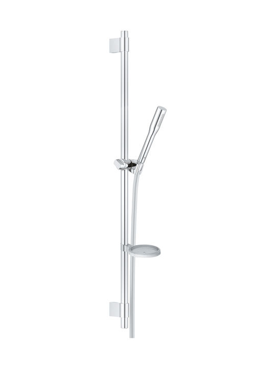 Grohe Shower Column with Bathtub Mixer Silver