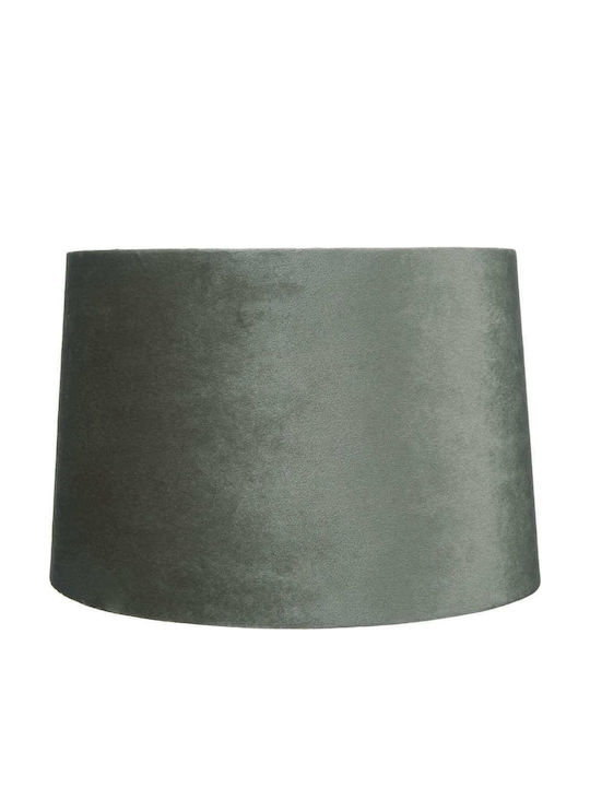 Laura Ashley Lamp Shade Base Pleated Velvet 10 Inches Grey