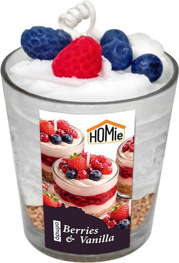 HOMie Aromatic Candle in Jar with Vanilla Scent 180gr 12pcs