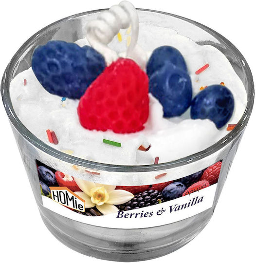 HOMie Aromatic Candle in Jar with Strawberry Scent 220gr