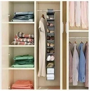 Fabric Hanging Shoe Storage Case 30x15x120cm