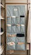 Fabric Hanging Clothes Organizer in Beige Color 40x90cm