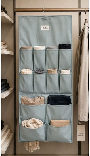 Fabric Hanging Clothes Organizer in Beige Color 40x90cm