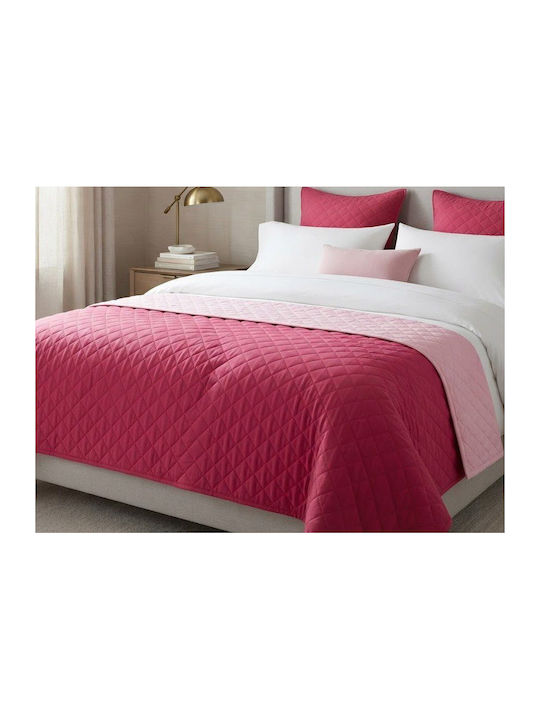 Domus Flow Tagesdecke Übergröße Mikrofaser Fuchsie/Rosa 220x240cm