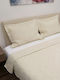 Sunshine Percale Tagesdecken Übergröße aus Perkal Beige 220x240cm