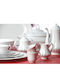 Cryspo Trio Regina Porcelain White Tea Set 15 Pieces