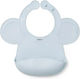 Babyono Waterproof Silicone Baby Bib with Pocket Blue