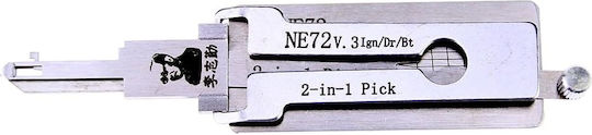 Lishi Ne72 2-in-1 Autoschlüssel Decoder Pick Citroen Peugeot Renault 206 207 Schlüssel Ne72 Klinge