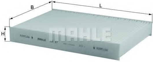 Mahle Original Innenraumluftfilter La 87